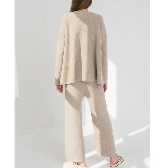 Lauren Manoogian New Miter Pants + Flare Pullover Cotton Pumice Taupe Sz 3 Large - Picture 2 of 16